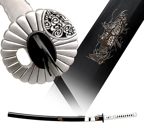 CHENGYING Espada Katana Real Hecho a Mano Espada Samurái Japonesa Desmontable Espada