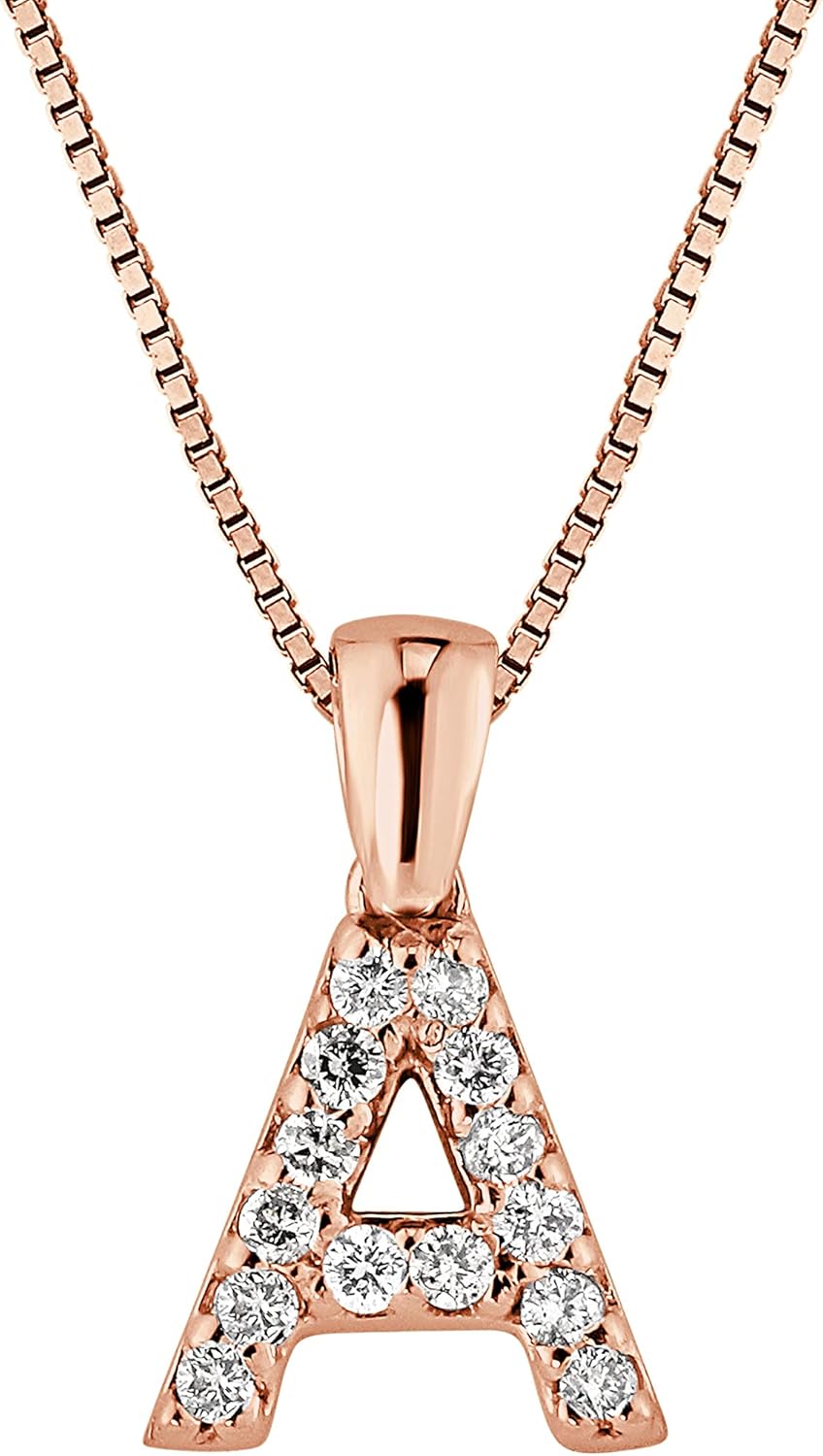 Rose gold e necklace Clearance