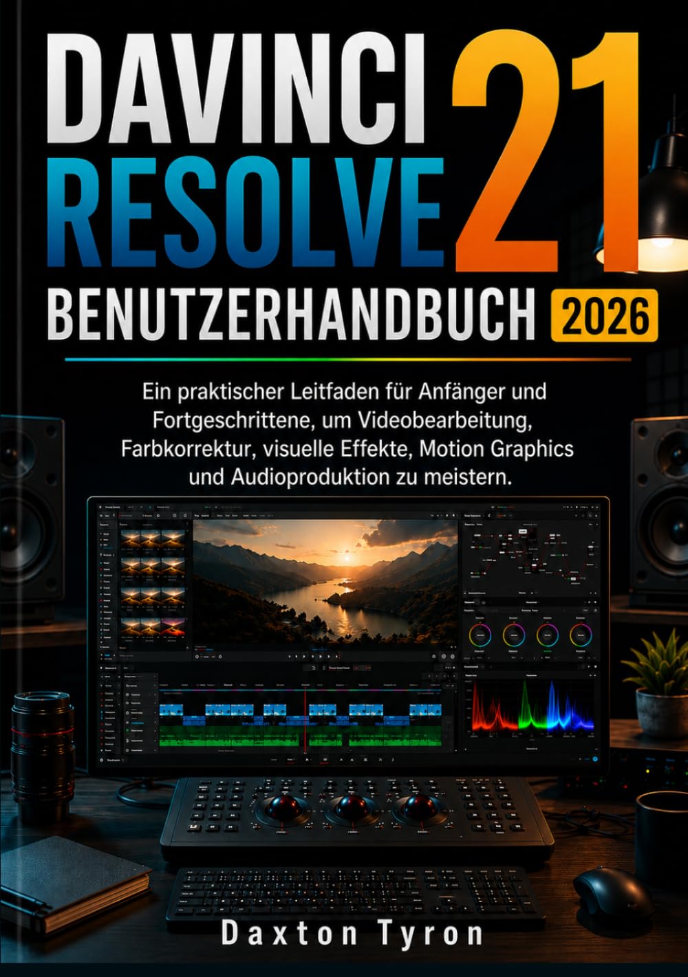 DAVINCI RESOLVE 21 BENUTZERHANDBUCH 2026: Ein praktischer Leitfaden für Anfänger und Fortgeschrittene, um Videobearbeitung, Farbkorrektur, visuelle ... Graphics und Audioproduktion zu meistern.