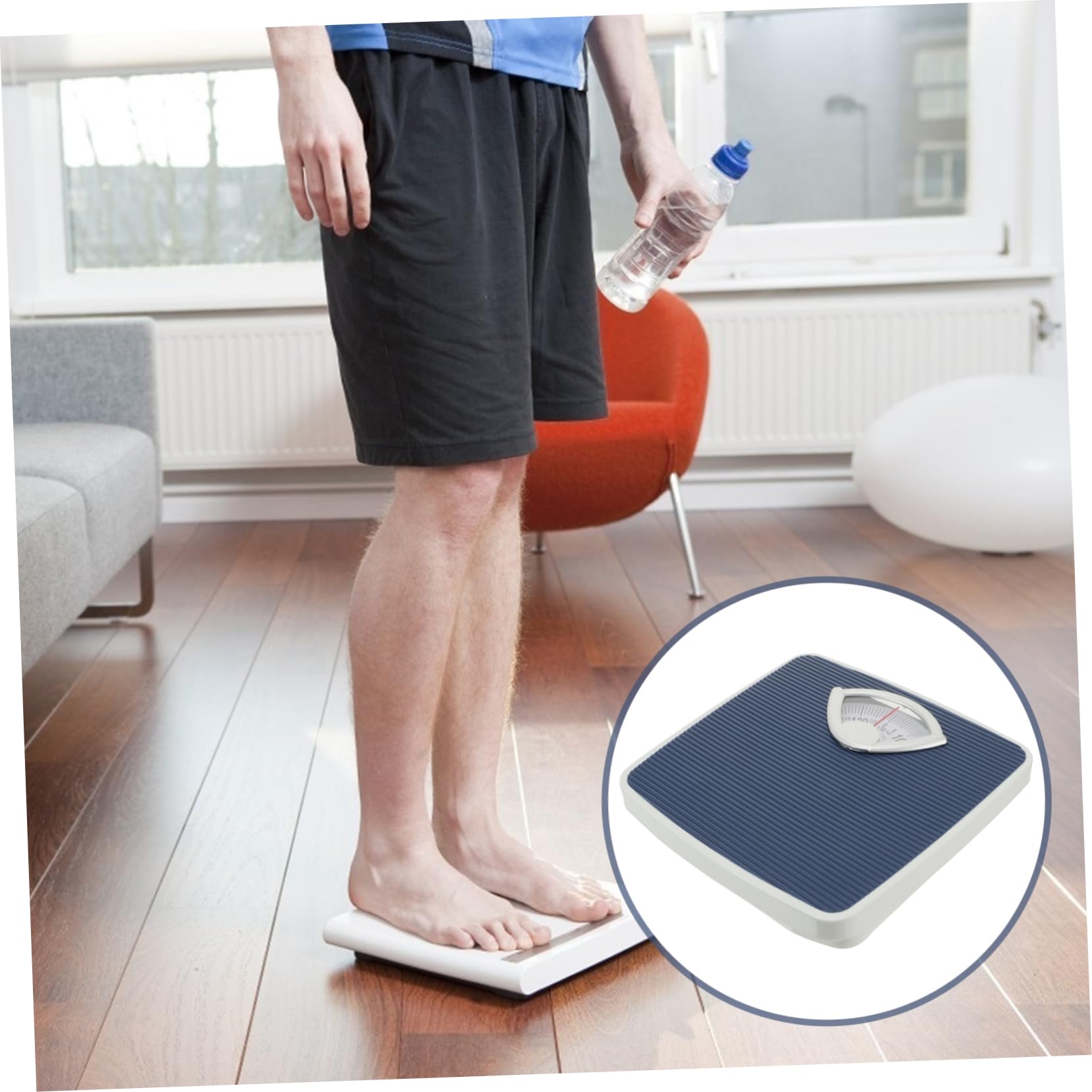 WOFASHPURET Mechanical Bath Scale Compact and Durable Body Weight Scale for Home Use Instant Weight Monitoring Non Slip Design for Bathroom Spaces
