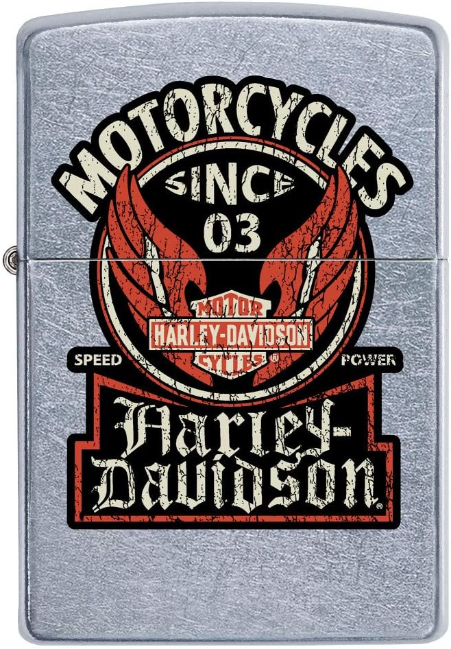 Zippo Harley-Davidson Motorcycles Street Pocket Lighter, Chrome : Health & Household