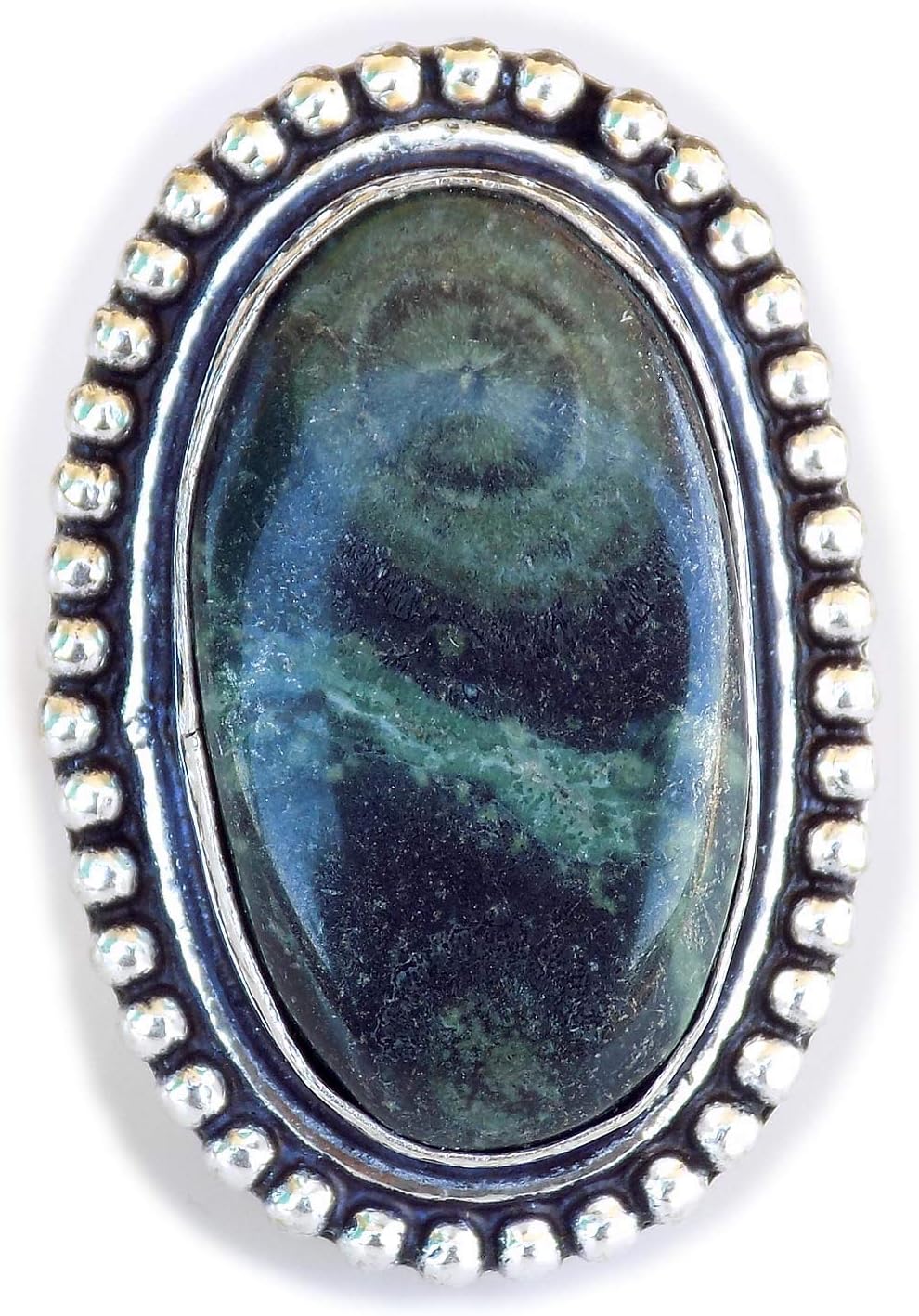 Star Galaxy Jasper Ring, Silver Plated Ring, Handmade Ring, Women Jewelry, (Size- 7.25 USA) BRS-12199