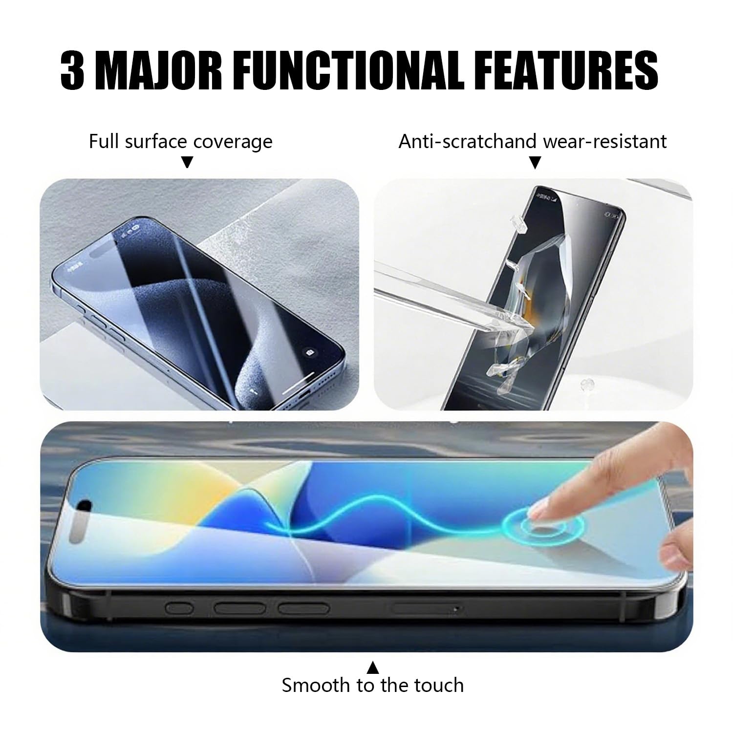 Protection Écran Hydrogel Pour IPhone 17, 4 Pièces Film