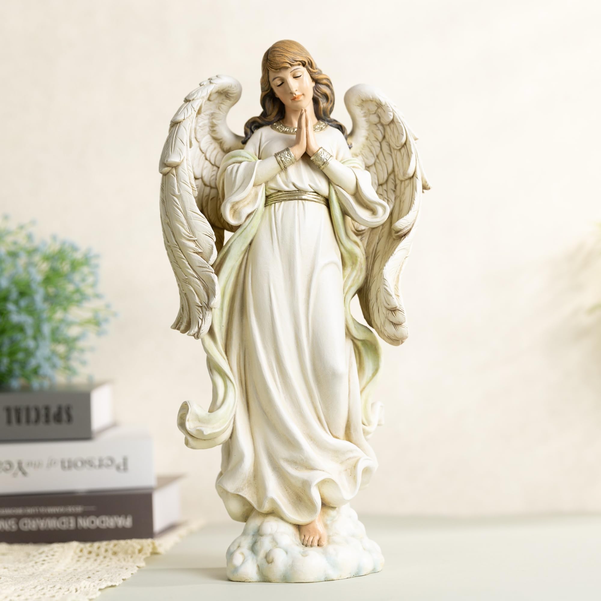 置物 angel Amazon.com: ShineOnAngel Guardian Angel Statue Indoor, 14 Inches