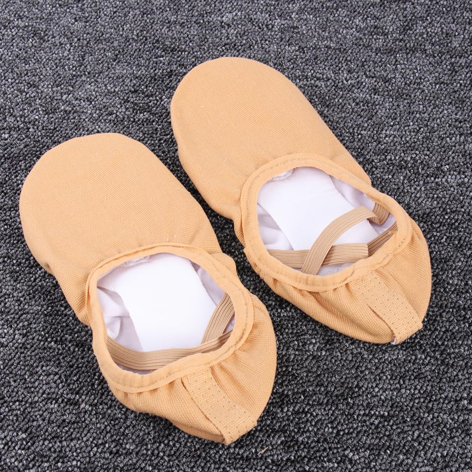 Amosfun Laceless Yoga Shoes Breathable Ballet Dance Sneakers with Non-Slip Sole for Women and Men Size 6.5 Elastic Fit for Yoga Pilates and Modern Dance