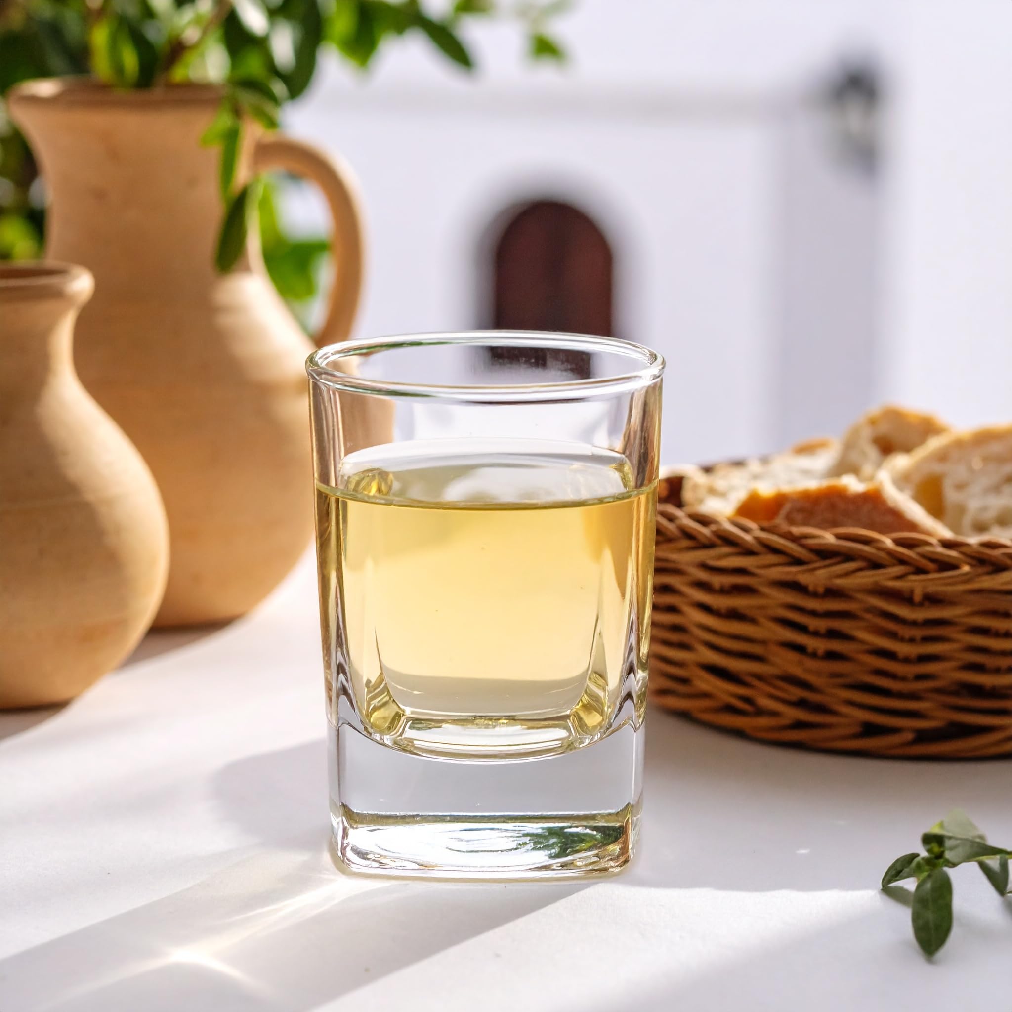 Glasmark KROSNO 1992 Kieliszki do szotów z ciężkim dnem, zestaw 12 sztuk, 55 ml, przezroczyste, nadają się do mycia w zmywarce