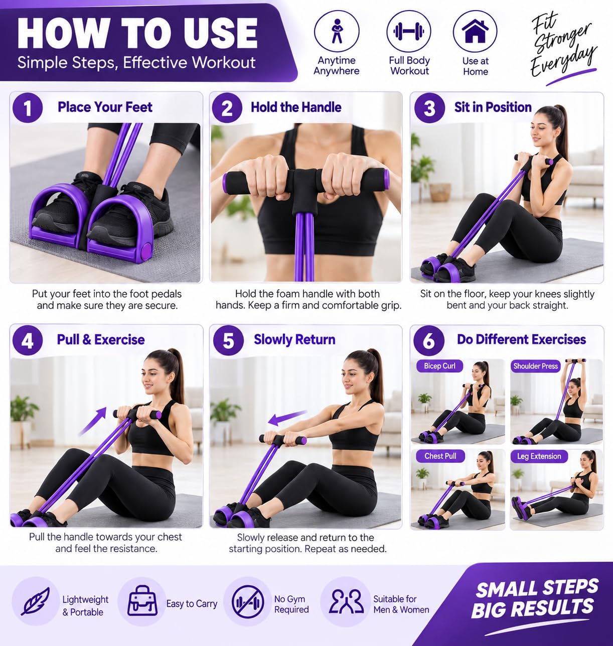 VIVRYK Tummy Trimmer Resistance Band - Home Workout -6 VIVRYK Tummy Trimmer Resistance Band - Home Workout -6