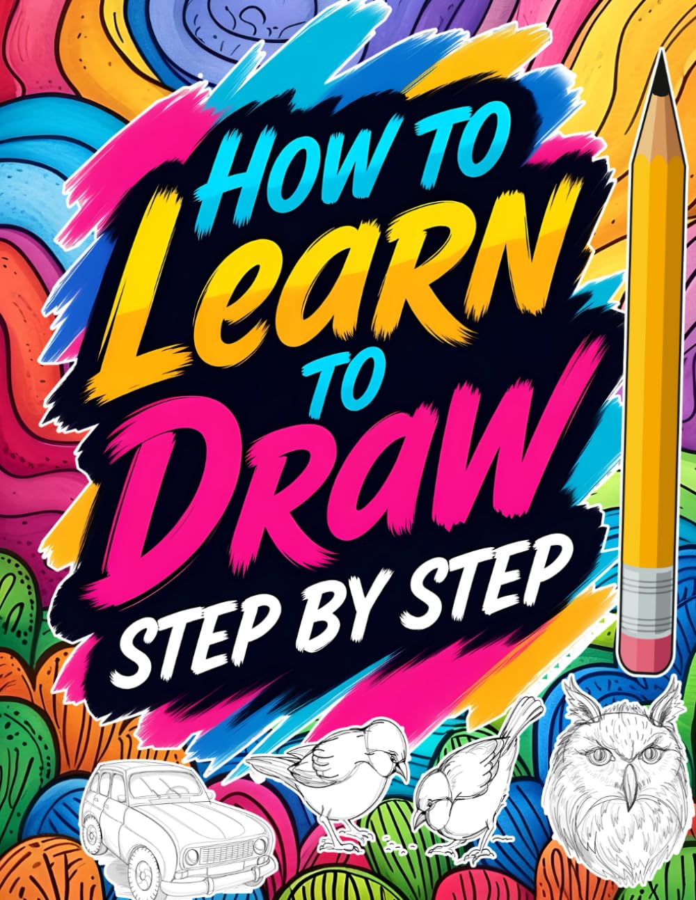 How to Learn to Draw Step by Step: A Simple and Visual Method to Learn Drawing from Scratch | Step-by-Step Drawing Book for Beginners with 50 Guided ... | Perfect for Kids Ages 10+, Teens, Adultsl