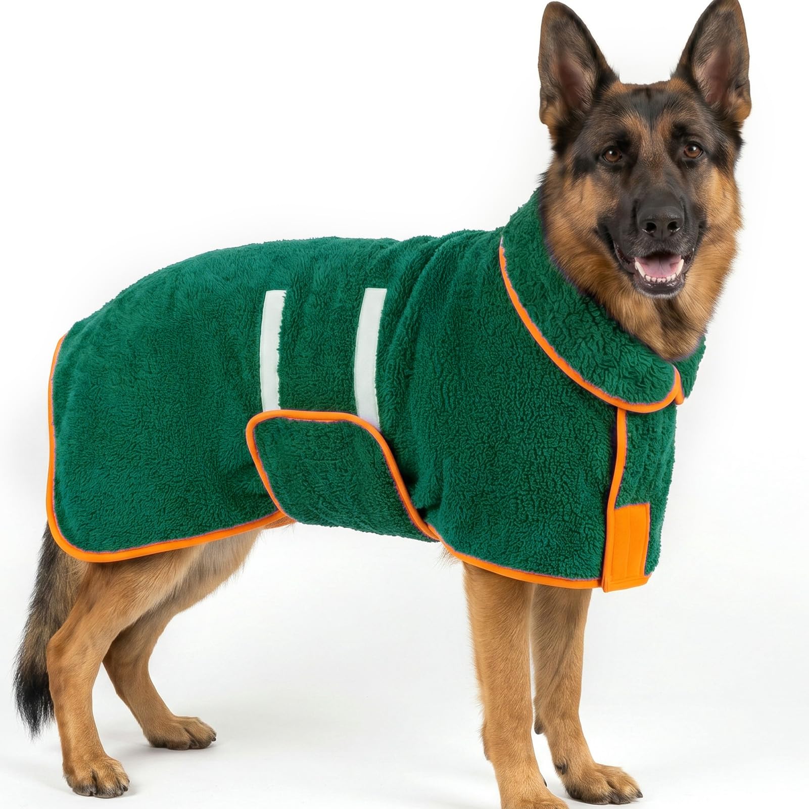 Bienbee Dog Bathrobe, Super Absorbent for Small to Large Dogs, Green 2XL — image 1