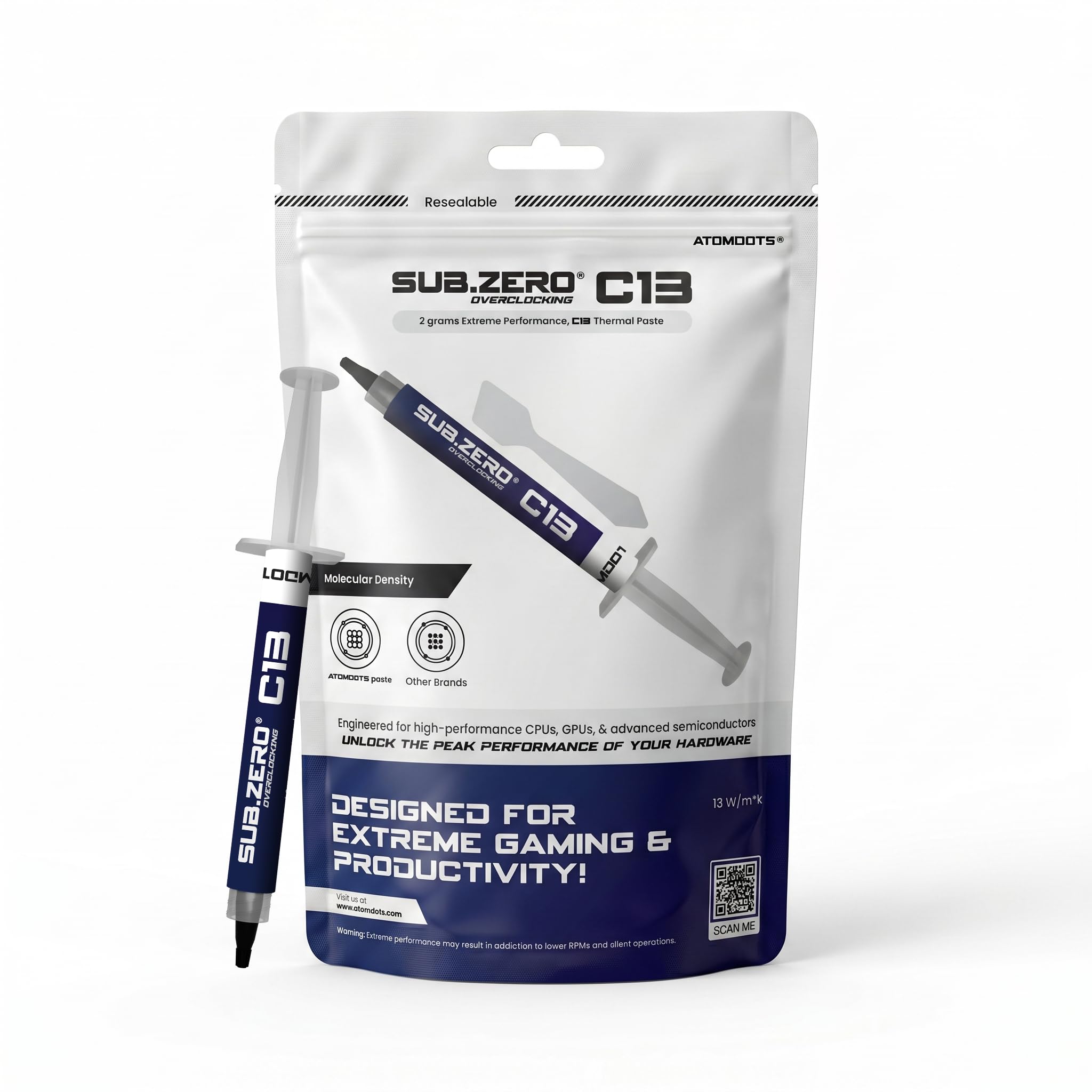 ATOMDOTS C13 (2g) - Best Affordable & High-Performance Thermal Paste | 12.8 W/m*K | Outperforms Others at a Better Price | Long Durability, Non-Conductive | for CPU, GPU - PC, PS4, Xbox |-image-27