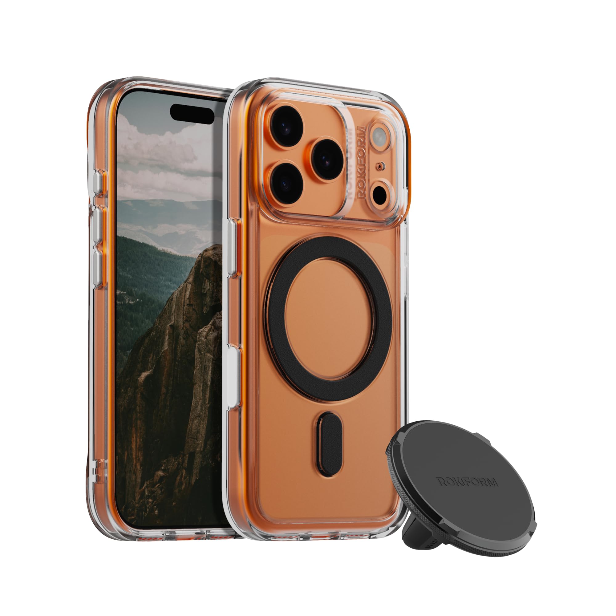 Rokform iPhone 17 Pro Slim Case + Dual Magnet Vent Mount