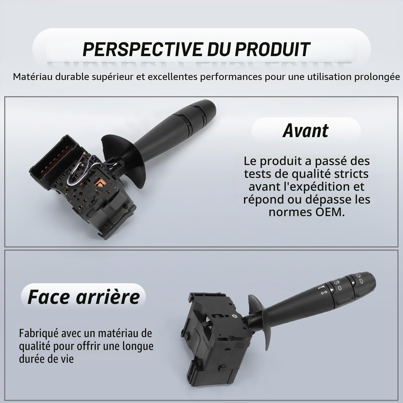 Commutateur de Clignotants pour Twingo II 2007-2024 | Commodo de Phares, Commutateur de Colonne de Direction, 7701063404, 251588