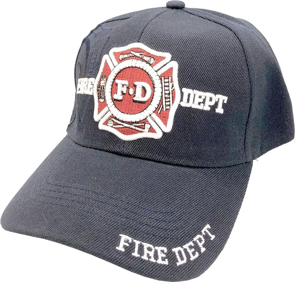 AborenCoFire Department Fireman Officer Gear Uniform Adjustable Baseball Cap Hat