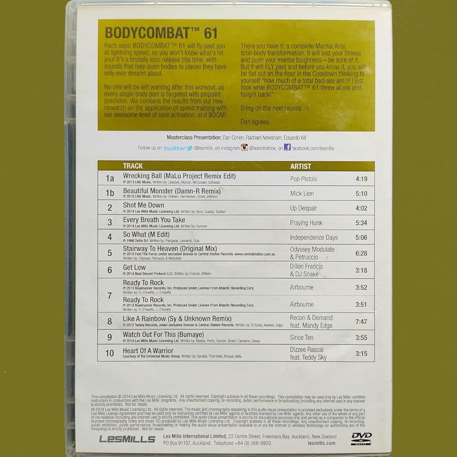 はにお様用 レズミルズ ボディコンバット CD DVD Amazon.co.jp: ボディコンバット 61 CD DVD LESMILLS BODYCOMBAT