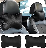 YGDMD 2PCS Universal Car Headrest Pillows - Soft Neck Support for Driving Fatigue Relief, All-Season for Cars & SUVs