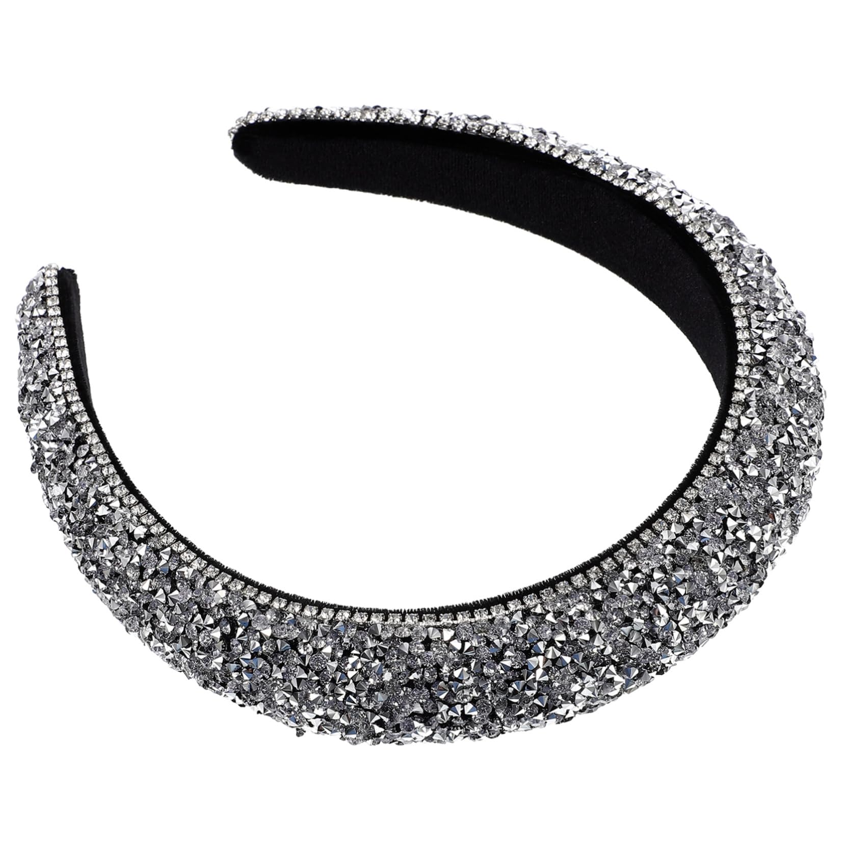 FRCOLOR 5 Eleganti Cerchietti Per Elastici in Argento Con Diamanti Per Natale Per Donne