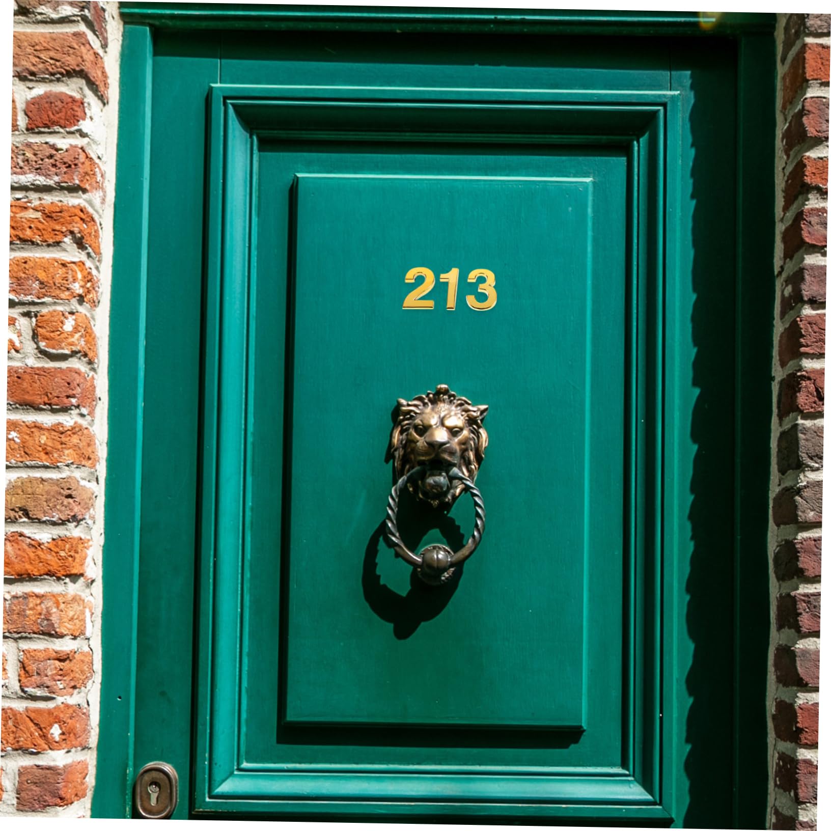 Mikikit 40stücke Teiliges Türschild Mit Hausnummern Robustem Leicht Anzubringen Für Hotelzimmer Mailboxen Und Wohnhäuser Glänzende Goldene Zahlen