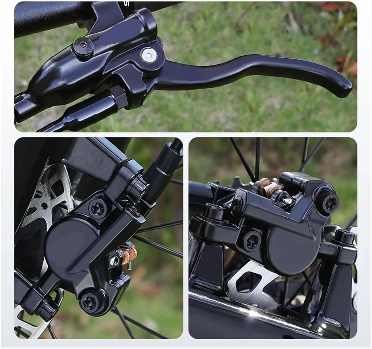 2 Piston Bike Disc Brake Set Bicycle Hydraulic Control Shifter Brakes 160 Rotors