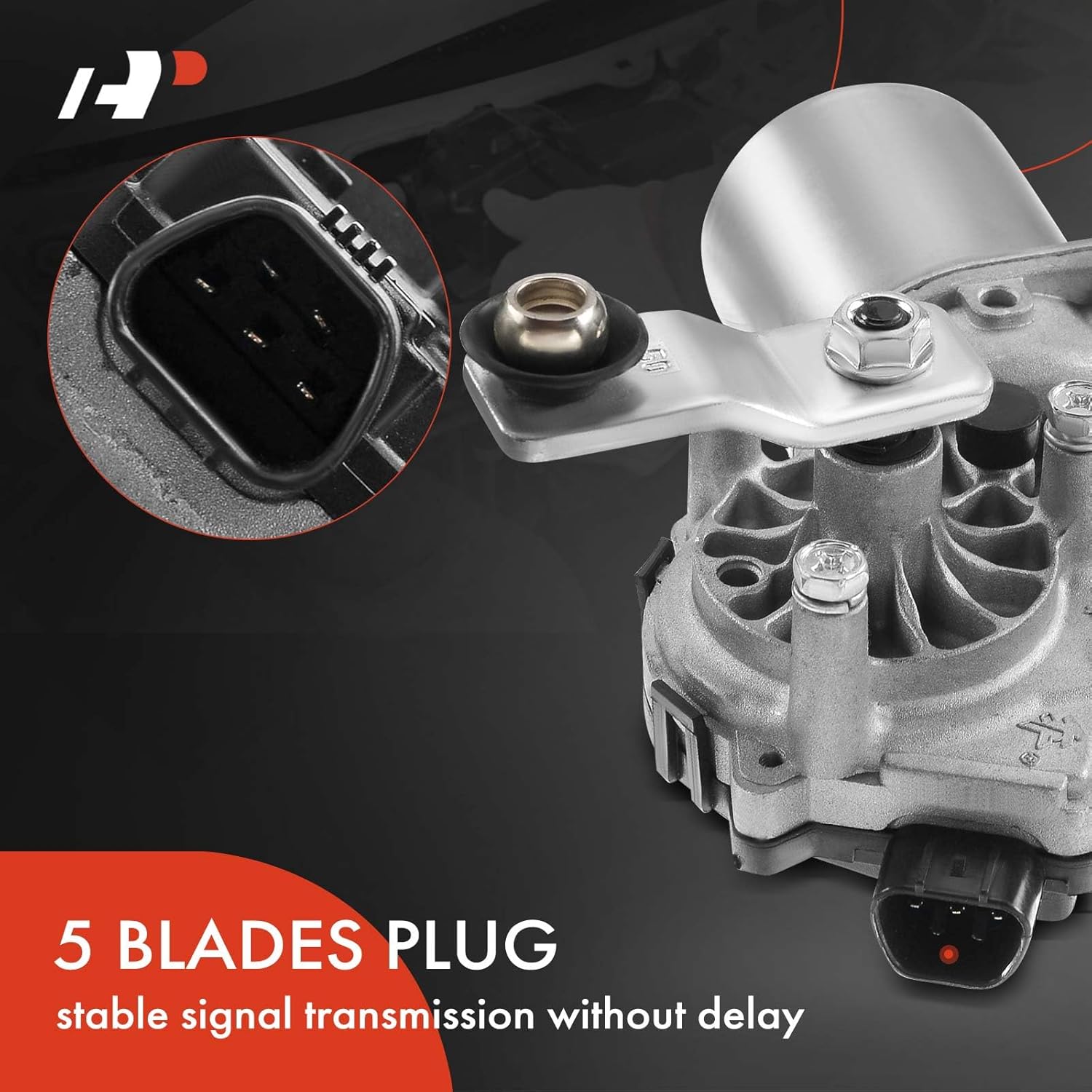 A-Premium Windshield Wiper Motor Front Compatible with Honda Accord CR-Z Fit Insight 2008-2017 Cadillac XTS