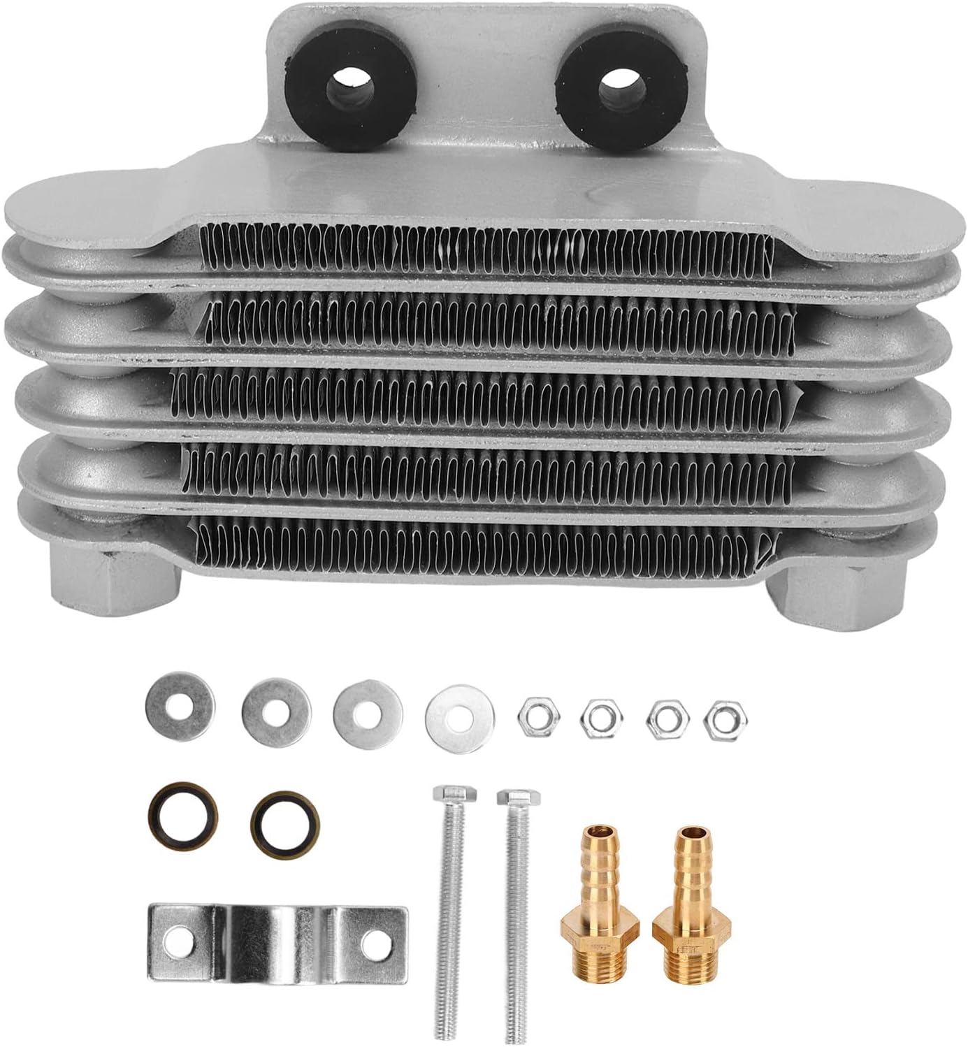 Motorcycle Oil Cooler Engine Oil Cooling Radiator Engine Oil Temperature Cooler for 50‑250CC Motorcycle Dirt BIKES ATV RV