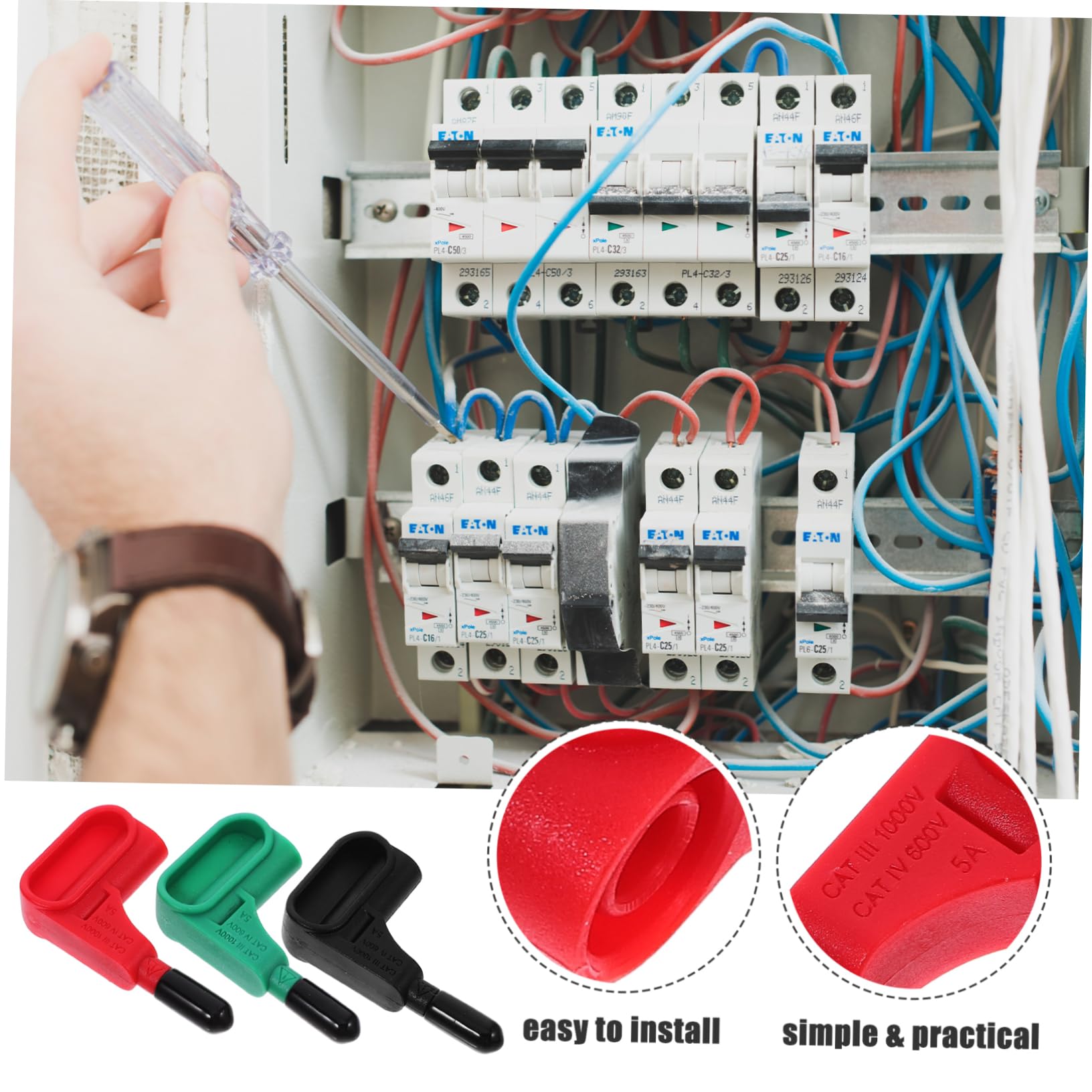 Gadpiparty 9 testine di aspirazione magnetica per multimetro, sonde magnetiche, sonde magnetiche, sonde di prova magnetiche, punte di prova per multimetro, sonda di prova magnetica,