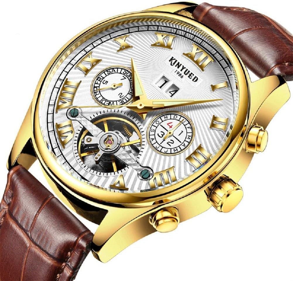 Multi-functional automatic mechanical men's watch luminous