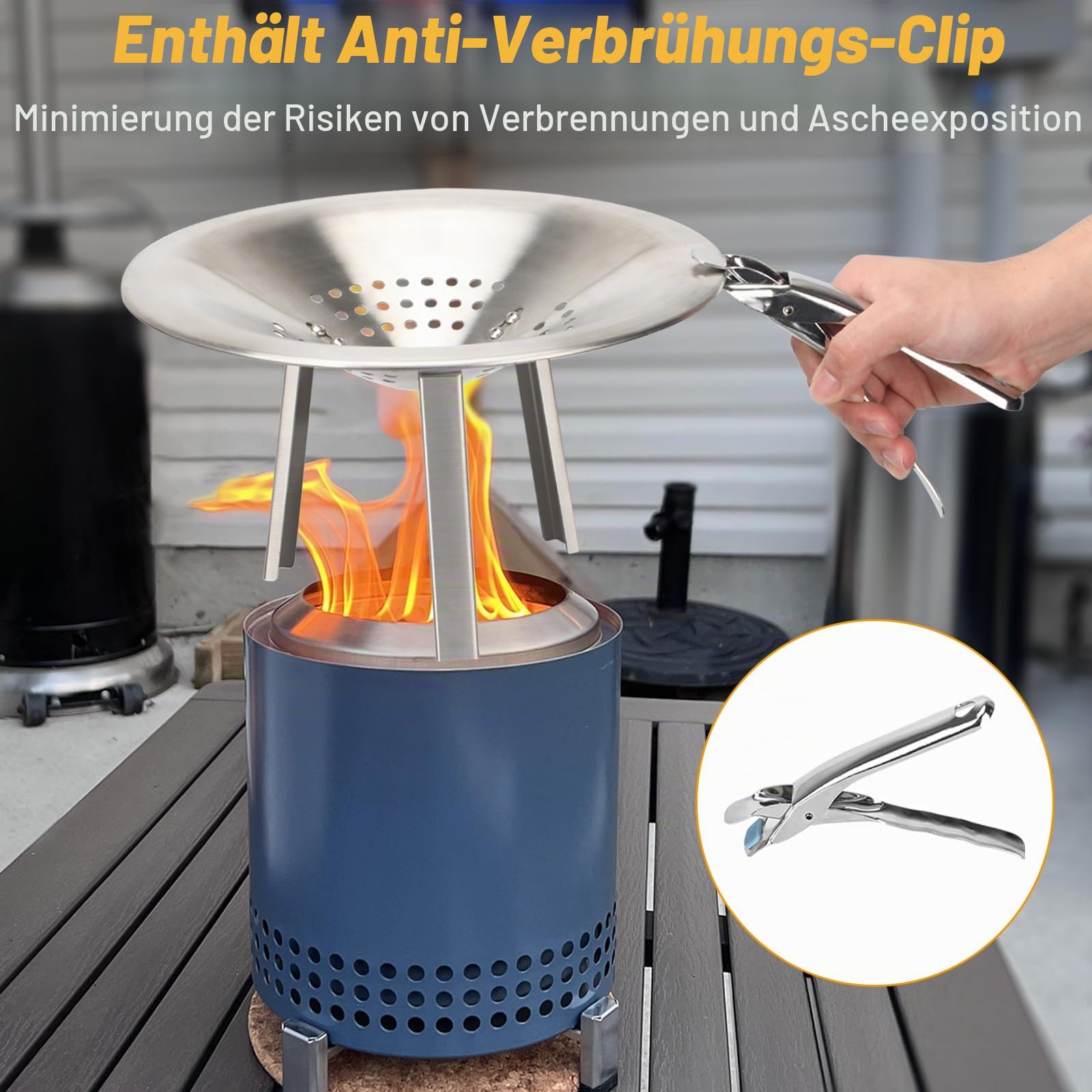 Solo Stove Mesa XL Wärmeabweiser – erweitert den Hitzeradius, fängt Wärme EIN – 304 Edelstahl – inklusive Antikoch-Clip und Aufbewahrungstasche – 27,9 cm (T) x 15,2 cm (H)