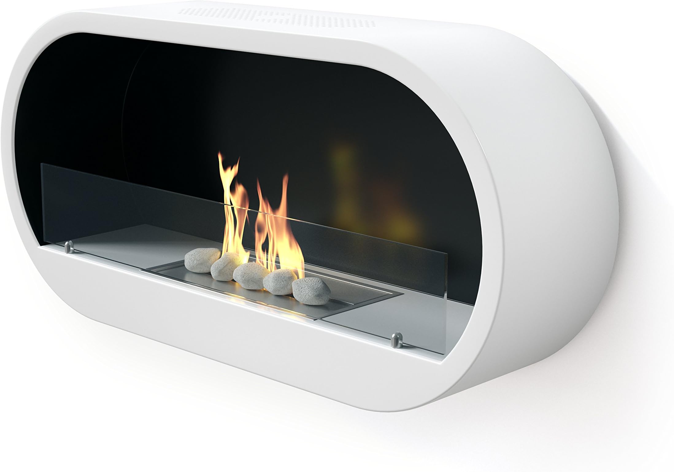 Imagin Bio-Ethanol Fireplace - Marlow White