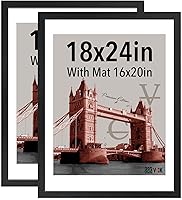 Vista 66 de VCK Paquete de 2 portarretratos de 8 x 10 pulgadas, roble natural, madera de alta gama con vidrio templado, para fotos de 5 x 7 pulgadas