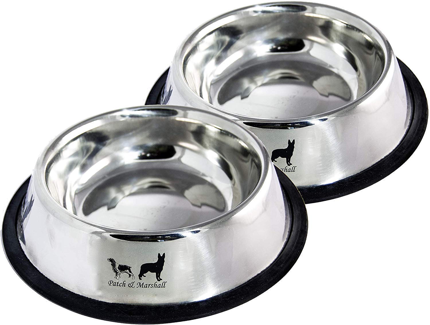 Patch & Marshall Stainless Steel Dog Pet Food & Water Bowls (Medium-Set Of 2) 700Ml Water & Upto 350G Pet Food Per Bowl,?22 cm,H_6.1 cm,W_22 cm (B07N8413NB) Amazon Price History, Amazon Price Tracker