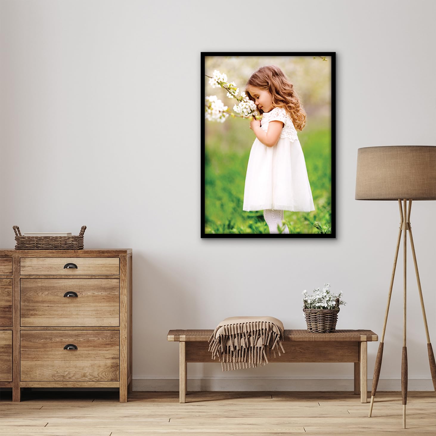 Americanflat 20x28 Picture Frame in Black - Thin Border Photo Frame with Polished Plexiglass - Wall Picture Frame with Hanging Hardware Included for Horizontal or Vertical Display Format