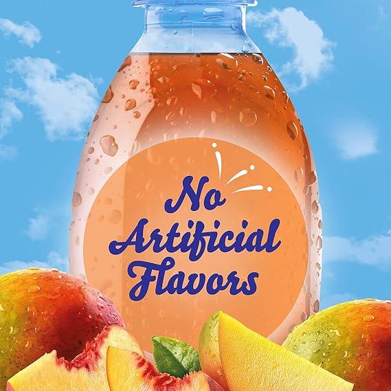 Crystal Light On The Go Peach Mango With Caffeine Drink Mix, 10-Packet Box, 0.7 OZ (Pack of 4)