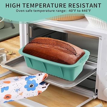 32PCS Silicone Baking Set, Nonstick Bakeware Set, Baking Cake Pan Cupcake Bread Loaf Muffin Baking Pan with Measuring Cups & Spoons