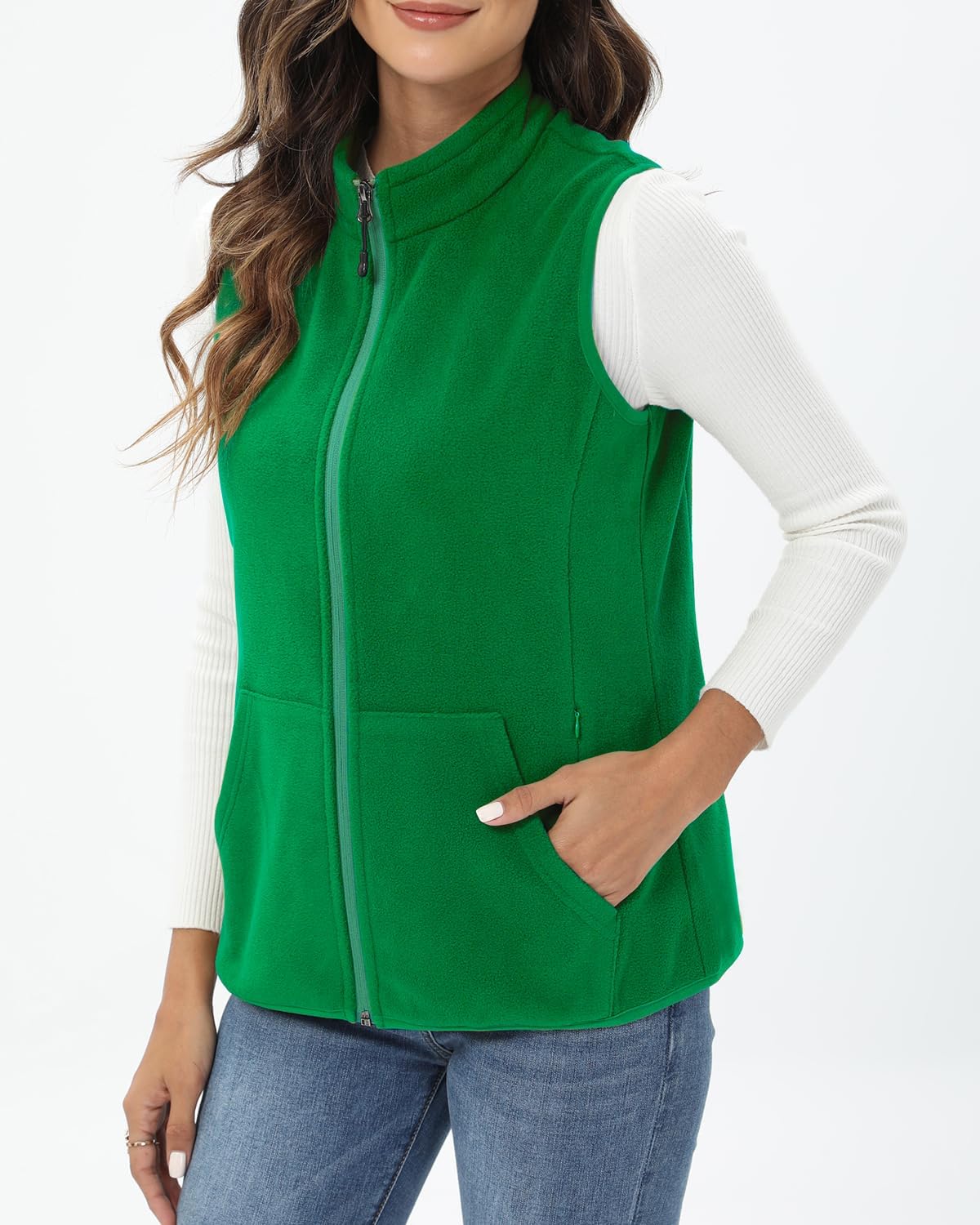 Xeoxarel Women's Fleece Vest with 6 Pockets (XS-2XL) - Image 3