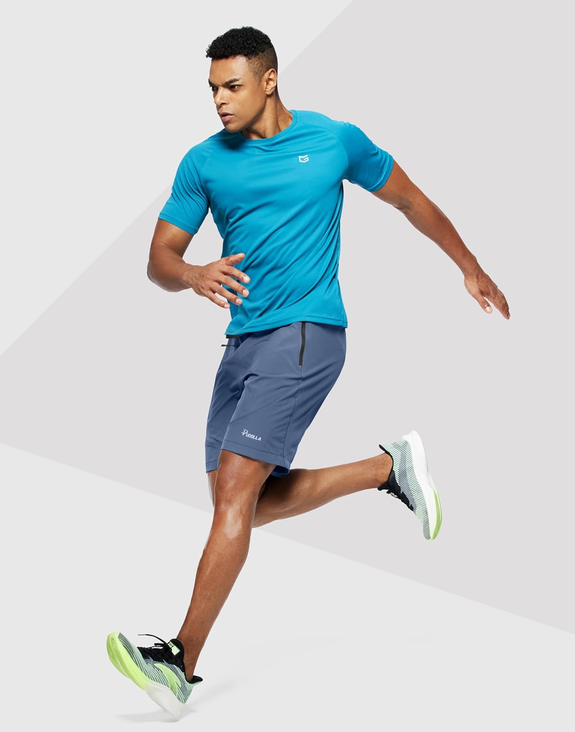 Pudolla Men's Workout Running Shorts 7"/5"/9" Lightweight Gym Athletic Shorts for Men with Zipper Pockets - Image 5