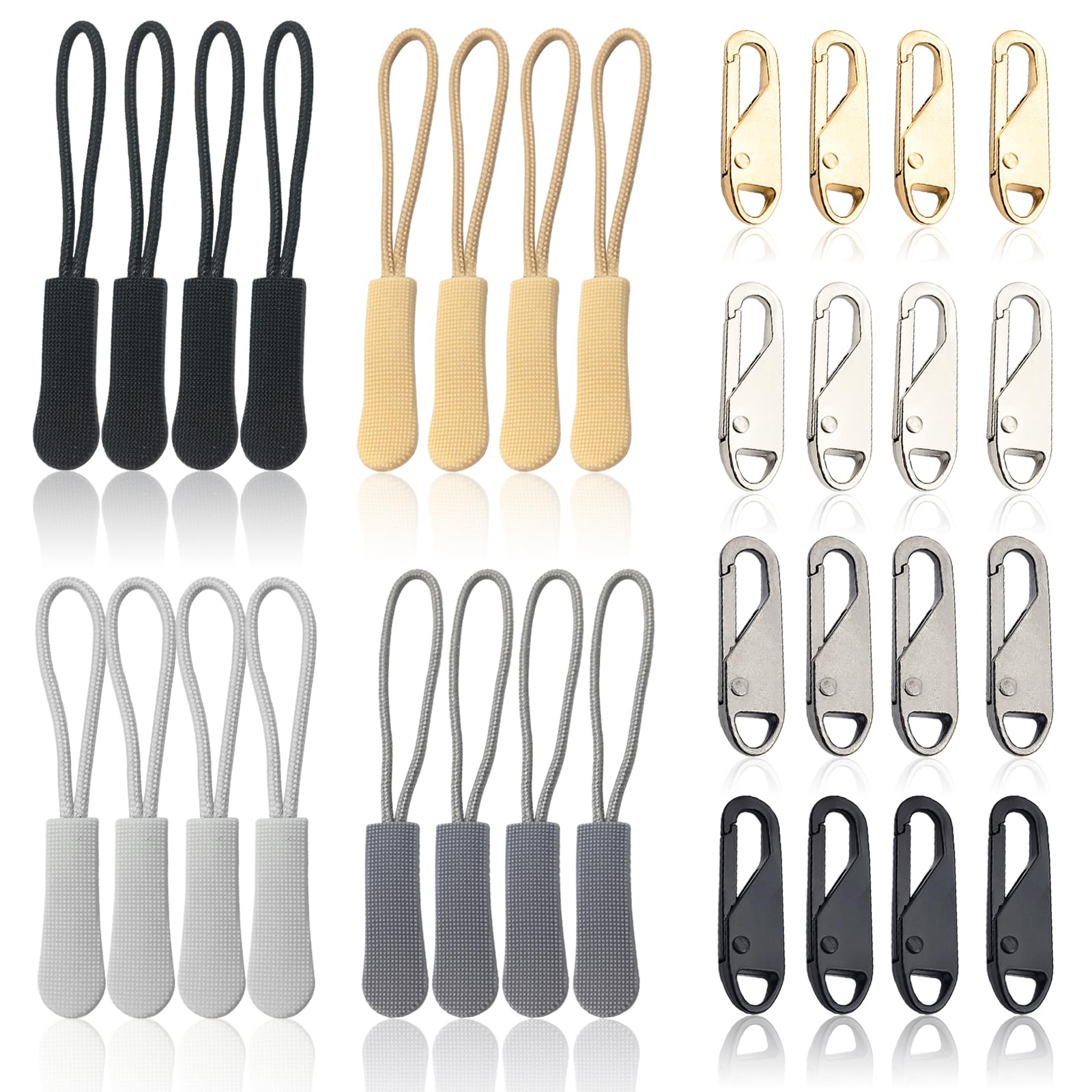 Kit Riparazione Cerniere 12 Pezzi - Cursori Rimovibili, 3 Misure, Per Giacca, Borsa, Valigia - Foto 7