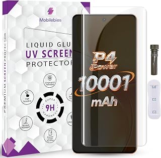 QOISA Advanced HD+ UV Tempered Glass Screen Protector For Realme P4 Power 5G (6.8 Inch, Pack of 1) Full Adhesive UV Curved... Price In India