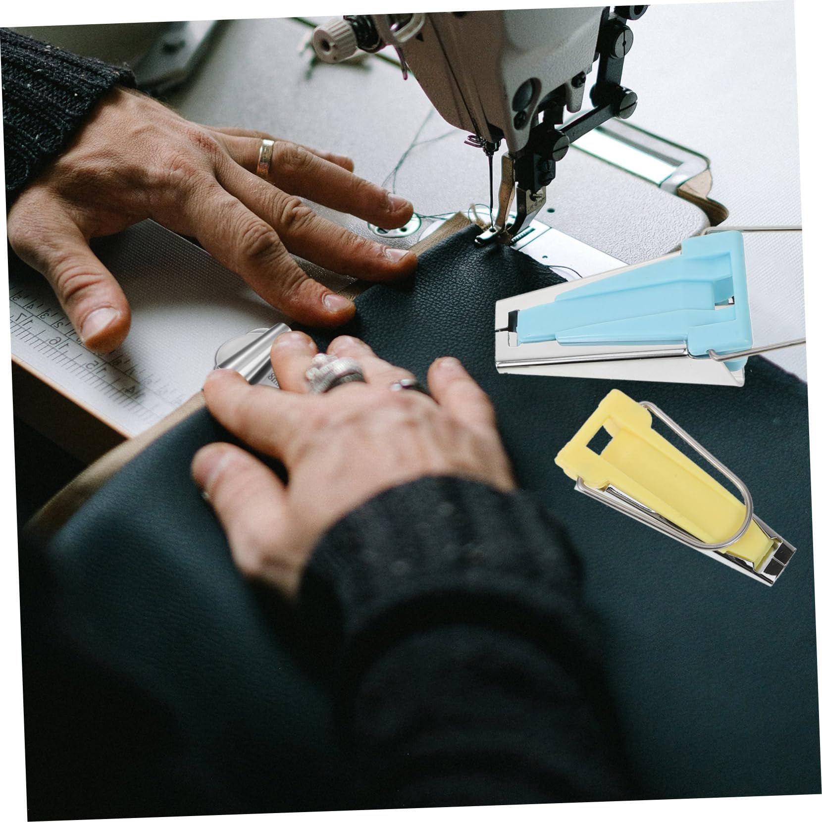 TEHAUX 25piezas Herramientas Para Fabricar Cinta De Sesgo Kit Práctico De Herramientas Para Coser Para Manualidades y Proyectos De Acolchado