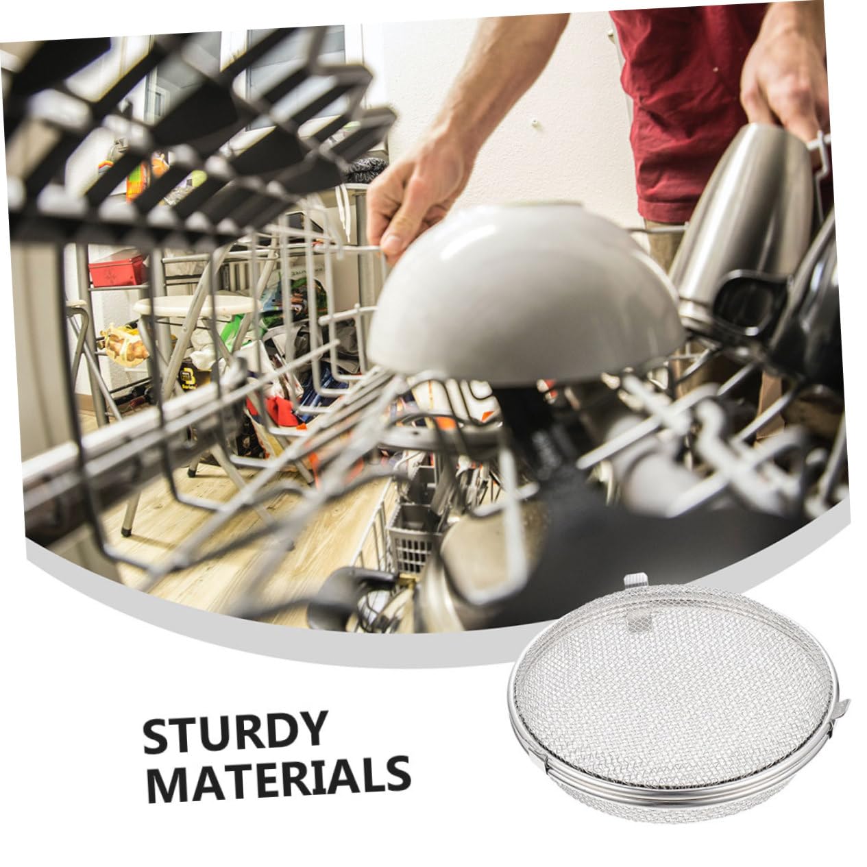 IMIKEYA 3piezas Cesto Inoxidable Para Lavavajillas Organizador De Utensilios De Cocina y De Hornear Gran Capacidad y Drenaje Accesorio Práctico Para Mantener Ordenada