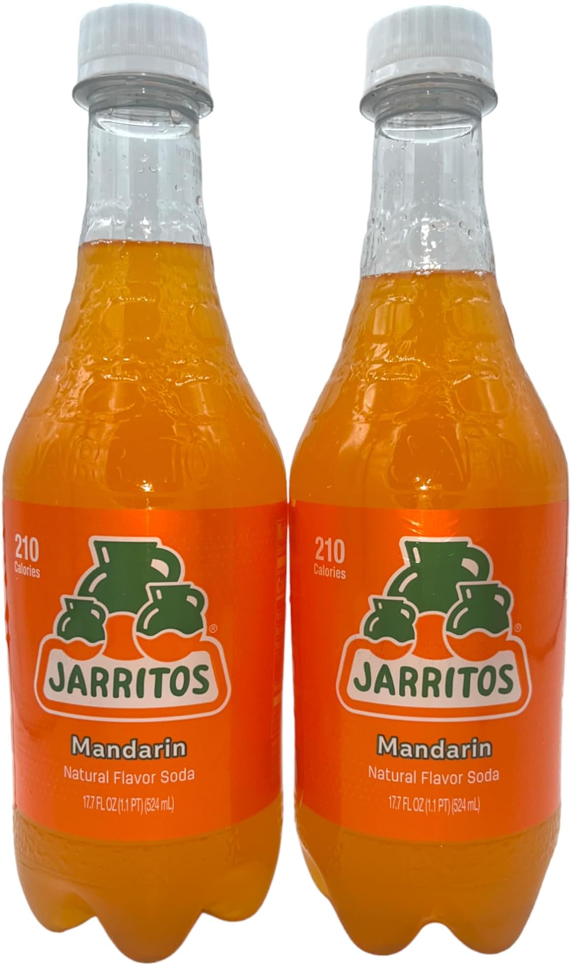 DESPENSA COLOMBIANA Mandarin Soda Bundle of 2 Bottles- Includes 2 Bottles of Mandarin Jarritos - Jarritos Case - Jarritos Pack - Mexican Drinks Jarritos (Mandarin, 35.4 Ounce)