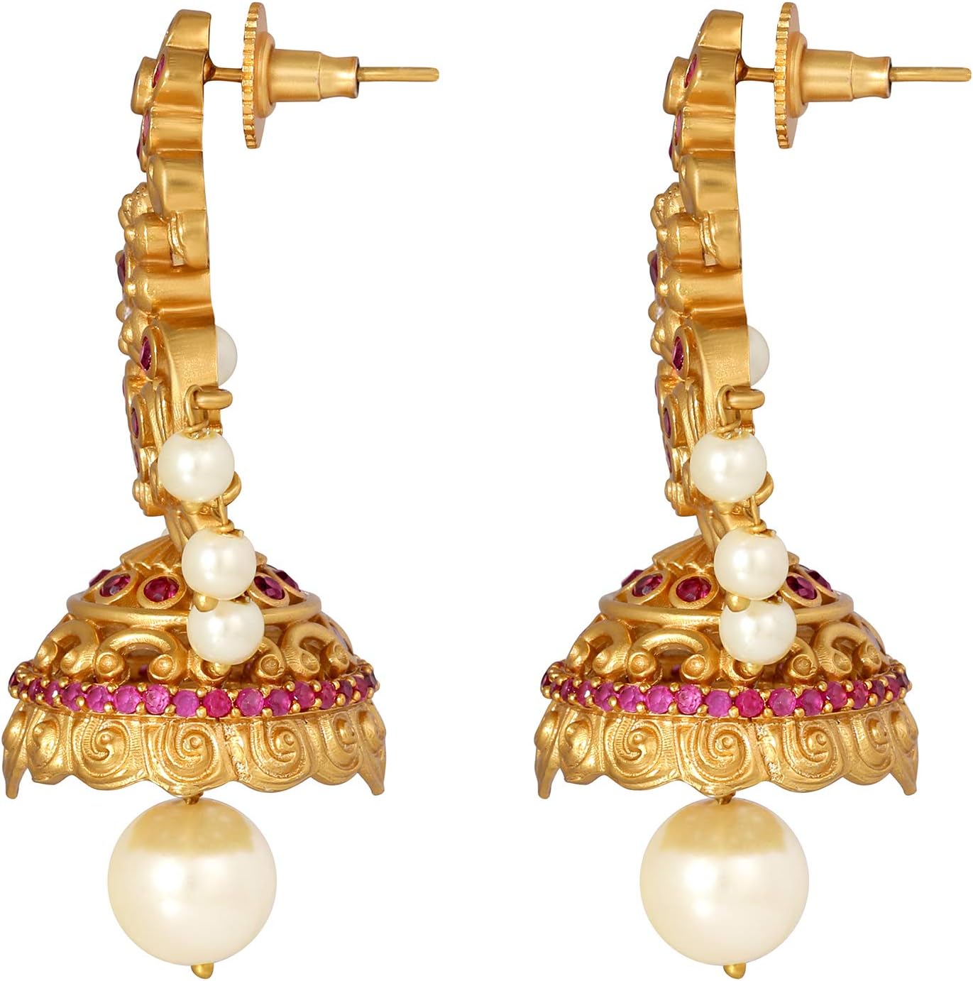 Aheli Antique Indian Boho Oxidized Jhumki Ethnic Fusion Bollywood Party Wear Dangle Hypoallergenic Earrings Ethnic Fashion Statement Jewelry Gift for Women