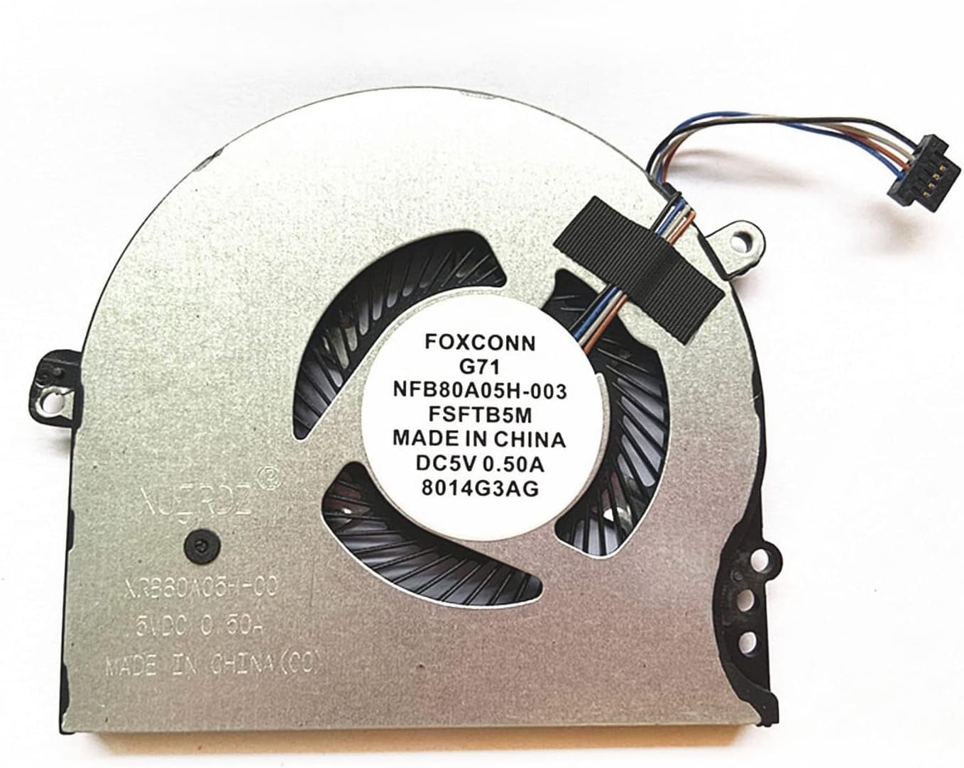 Fleshy Leaf New CPU Cooling Fan Replacement for HP Pavilion 15-CC 15-CK 14-BK 14-BP 15-CC700 15-CC708tx 15-CC715TX 15-CC710TX 14-BKXXX 15-CKXXX 14-BPXX Series NFB80A05H-003 TPN-Q191 927918-001