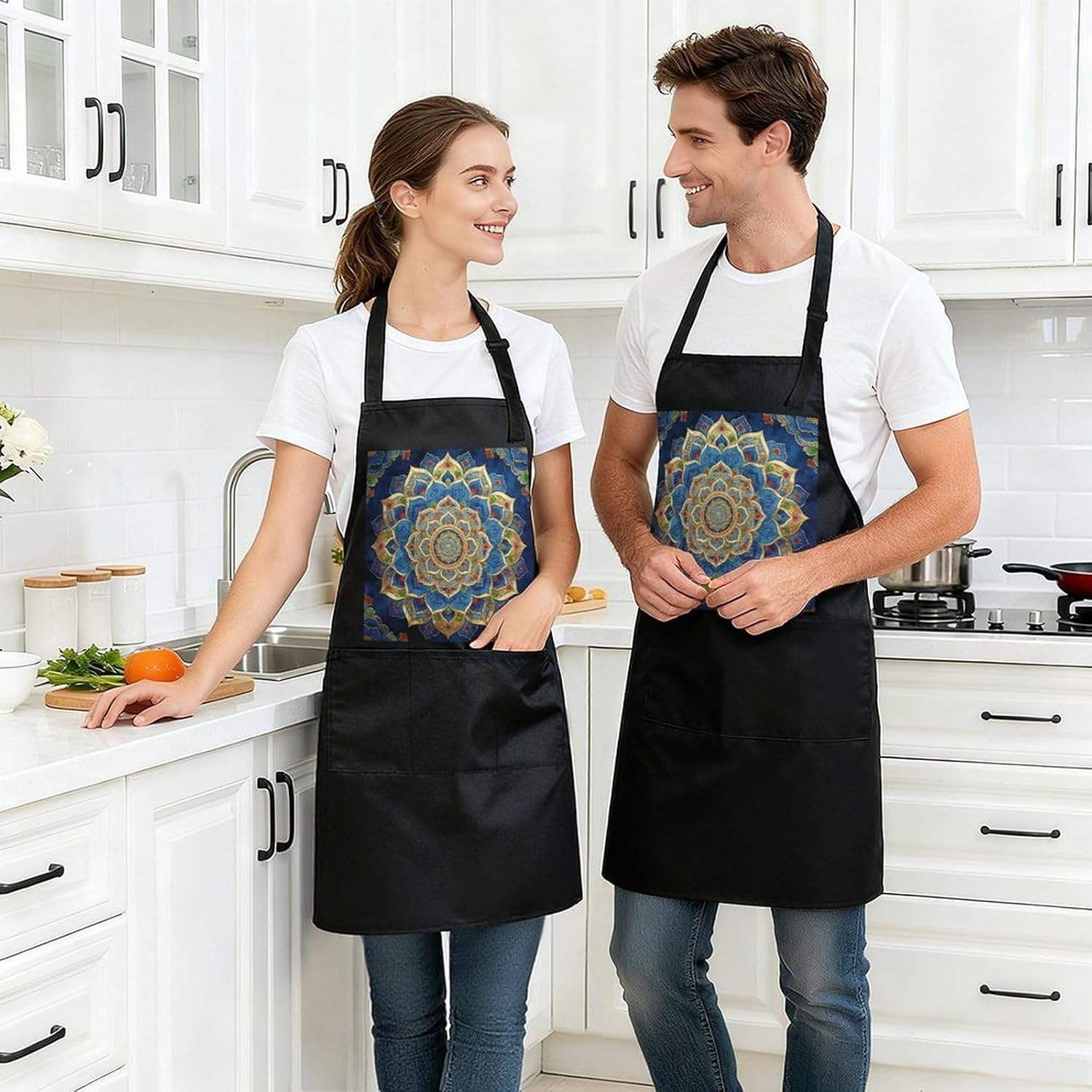 MandalaWaterproof Kitchen Apron image 3