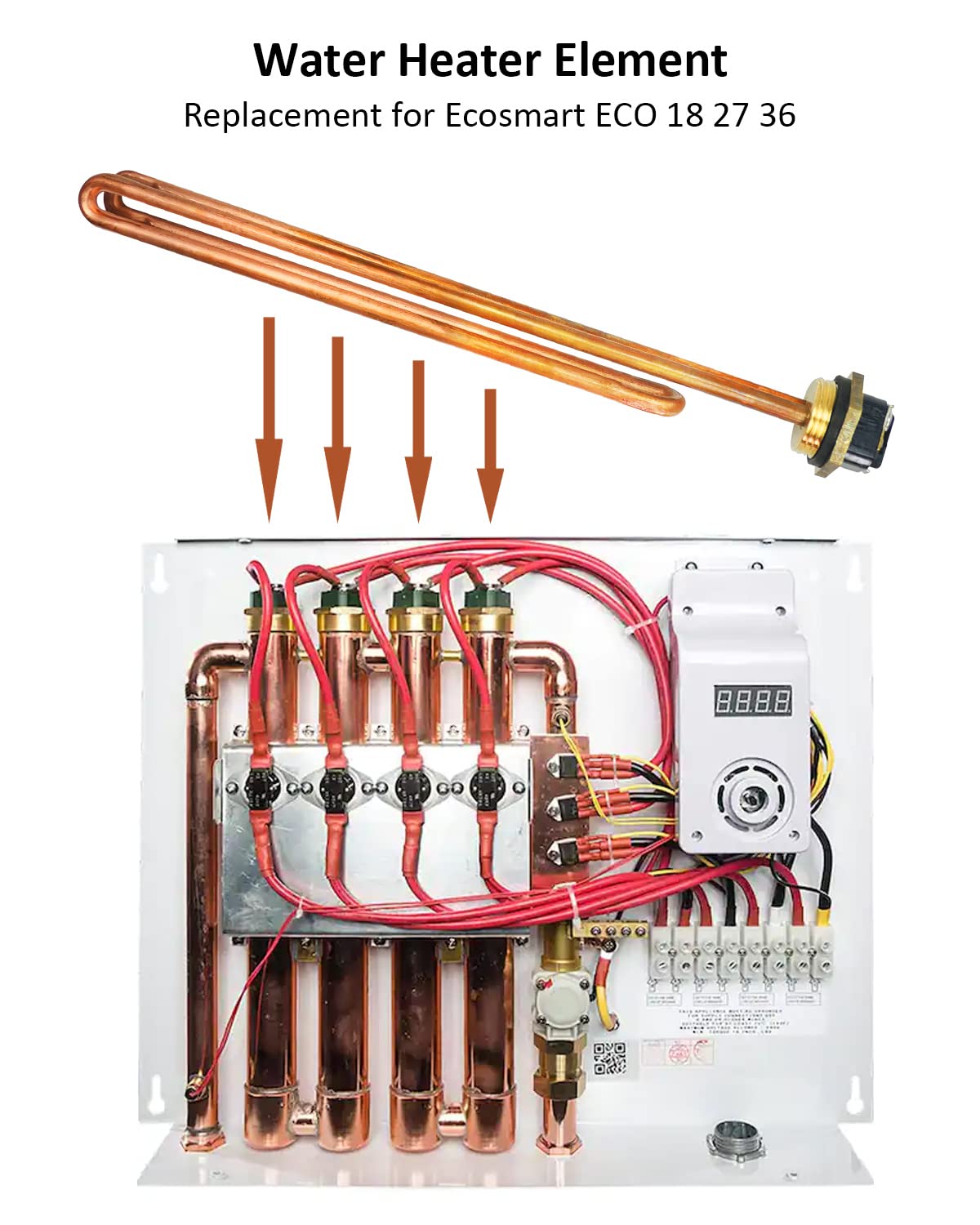 HE 90240 Water Heater Replacement Parts Fit for EcoSmart Eco 18 27 36 9KW  240V Electric Tankless Water Heater with New Rubber Ring - Amazon.com