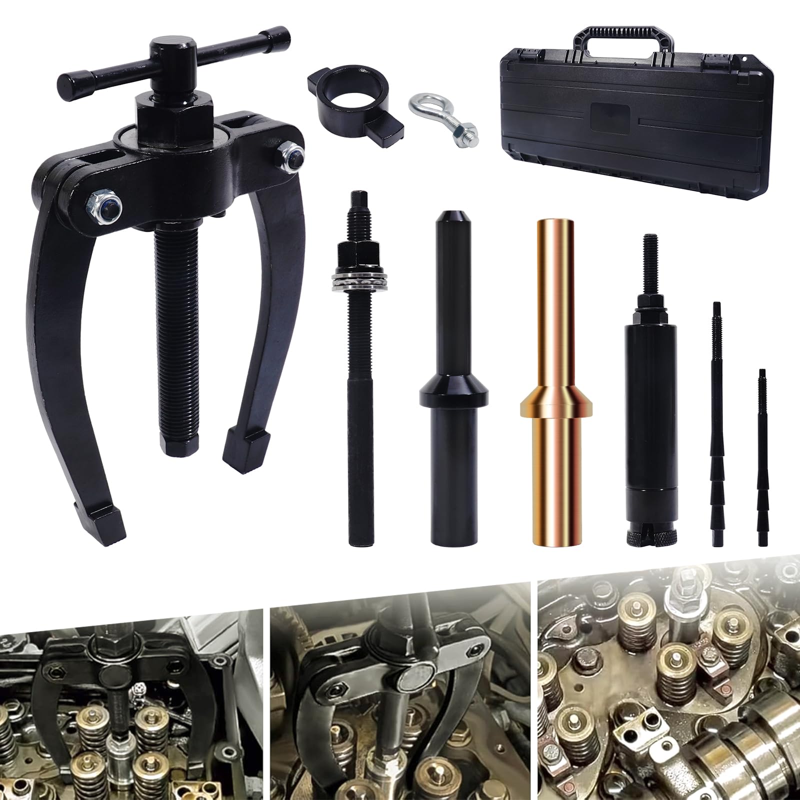 88800387 Injector Nozzle/Cup/Sleeve/Tube Remover & Installer Tool Kit Fit for Volvo Truck D11 D12 D13 D16 FM12, Mack Truck MP7 MP8 MP10 Engine, 9986174 88800196