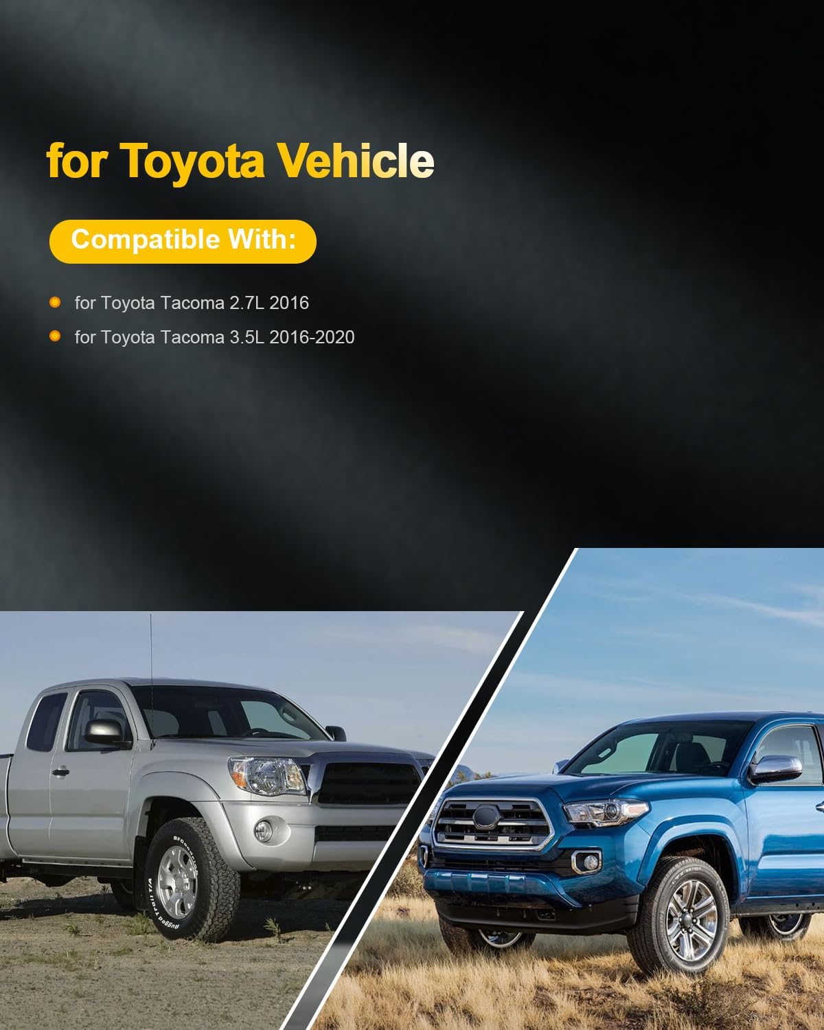 OCPTY Suitable 2016-2020 for Toyota Tacoma 3.5L/V6,2016 for Toyota Tacoma 2.7L/L4 Automotive Replacement Ignition Coils 4-Pins #UF796 (Set of 6 Ignition Coils)