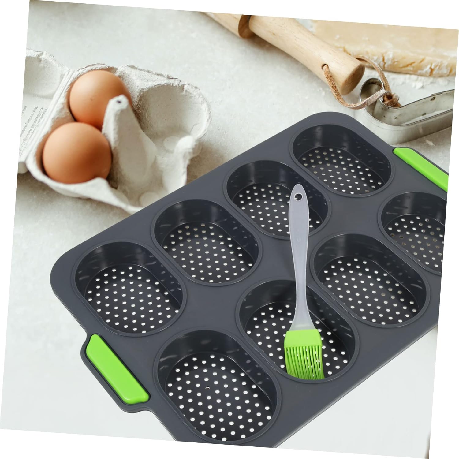 Garneck Bread Mold Set Silicone Loaf Pans for Baking Bread Loaf Pans for Baking Set for