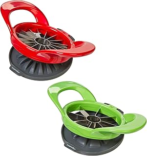 Prepworks by Progressive Apple Slicer and Corer Set, 8 Slice and 16 Slice Included, Perfect for Apples or Pears, Attached Safety Cover Protect Fingers while In-Use and Blades while in Storage