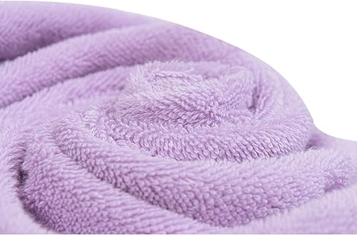 Miniatura 6 de Alpine Swiss Juego de toallas 100% algodón, 2 piezas, suaves y absorbentes, 500 GSM, toallas faciales de 13 x 13 pulgadas, lila