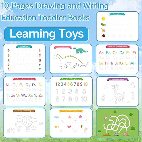 Miniatura 3 de Busy Books - Actividades de aprendizaje preescolar - Juguetes Montessori para niños pequeños de 3, 4, 5, 6, 7, 8 años, libro sensorial de jardín de